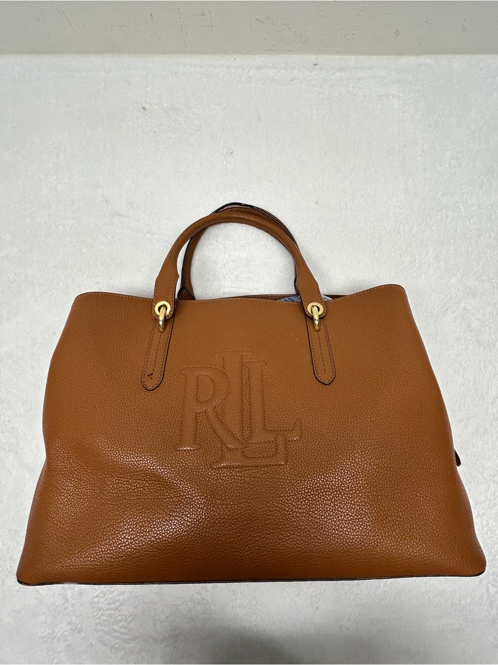Lauren Ralph Lauren Hayward Leather Medium Satchel
